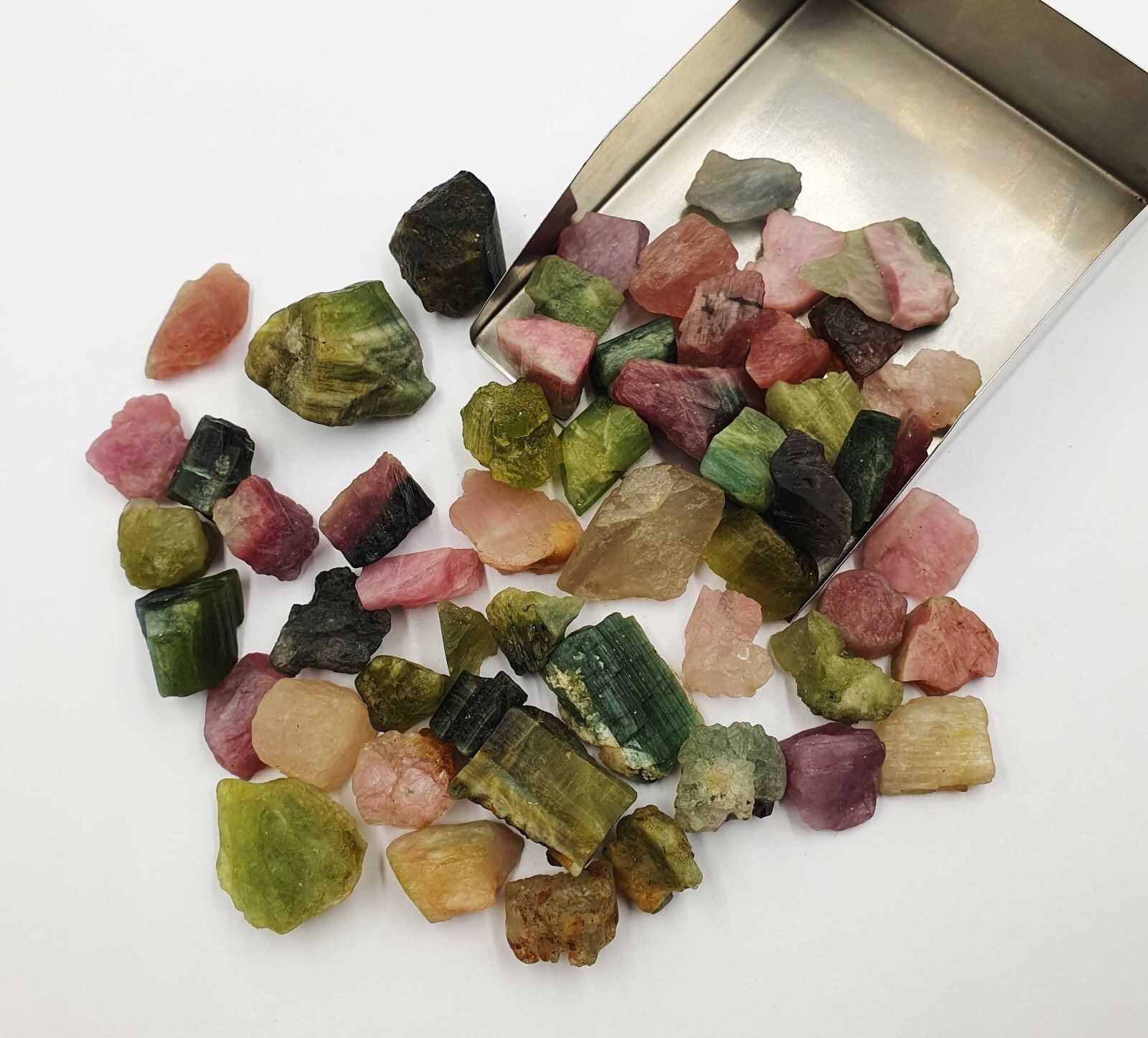 Natural Afghani Multi Tourmaline Pencil Form Rough, Multi tourmaline Rough Stone