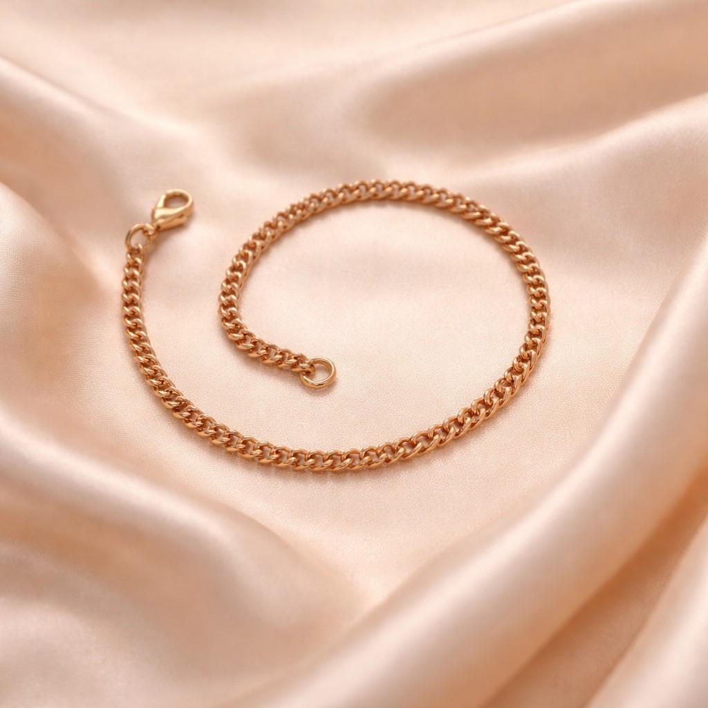 Solid Copper Anklet CA611G -1/8 inch wide – 8 to 11 inch lengths