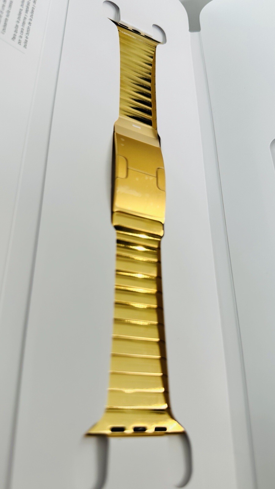 Original Custom 24K Gold Plated 4445 49 Apple Polished Link Band For Apple Watch