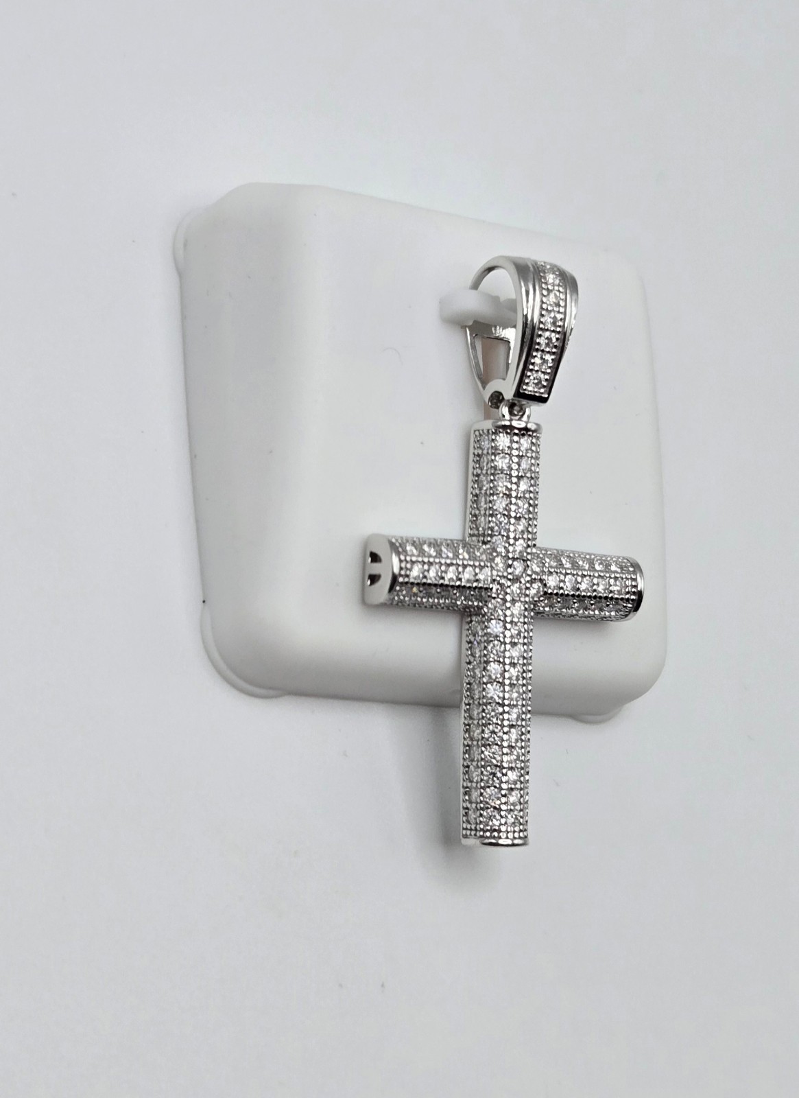 NEW Solid 925 Sterling Silver MOISSANITE PENDANT 2.0ctw Cross Pendant, USA