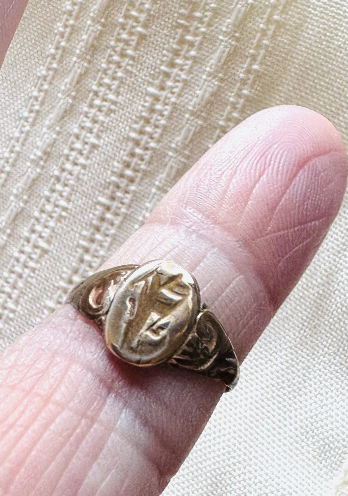 2 Antique Victorian Era Gold Signet Art Deco Children’s Rings