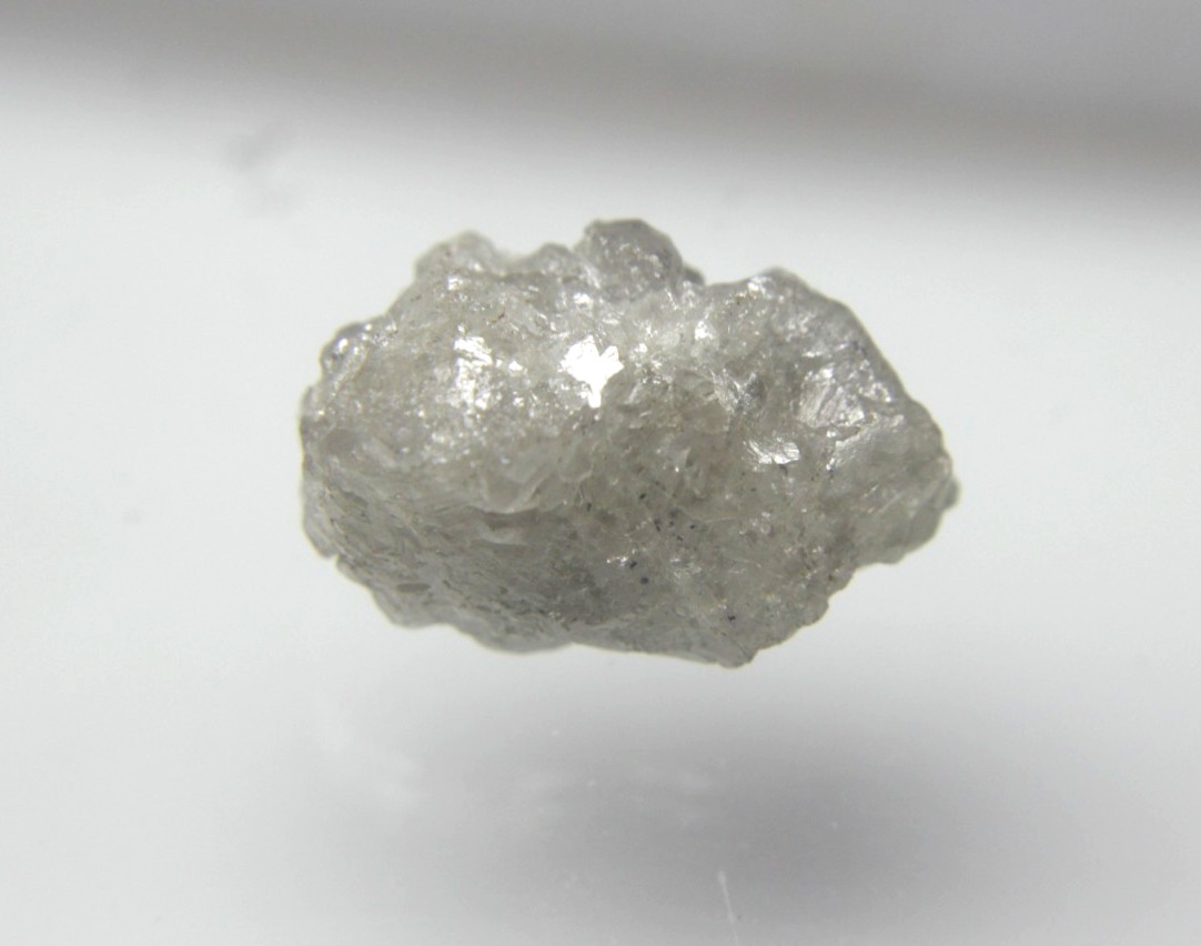 22.03CTS BIG RAW UNCUT GRAY WHITE ROUGH DIAMOND 20.50×12.50×11.05 MM