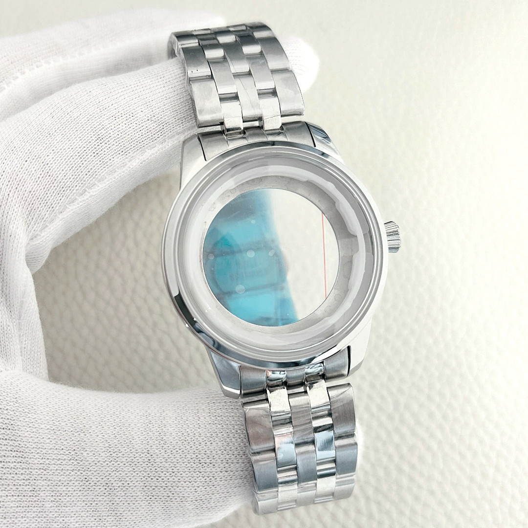 40MM Watch Case and Strap Cocktail Stainless Steel Fit 7S26 NH35 NH38 Movement