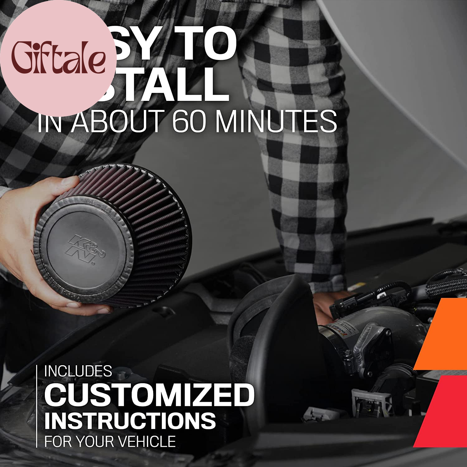 Cold Air Intake System: High-Flow Air Filter, Increase Performance & Acceleratio