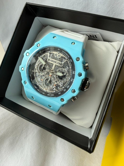 Invicta Racing Vaulthan Men’s Watch – 44mm, White (69673) NIB, Unworn