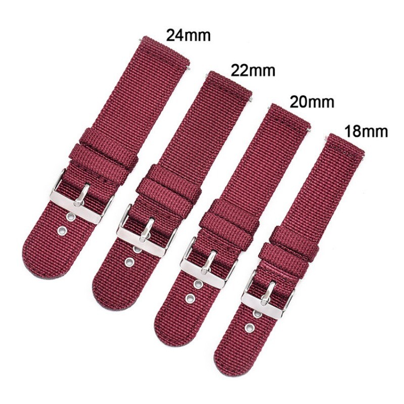 Sport Canvas Nylon Watch Strap 18mm 20mm Watch Band 22mm 24mm Bracelet Wristband