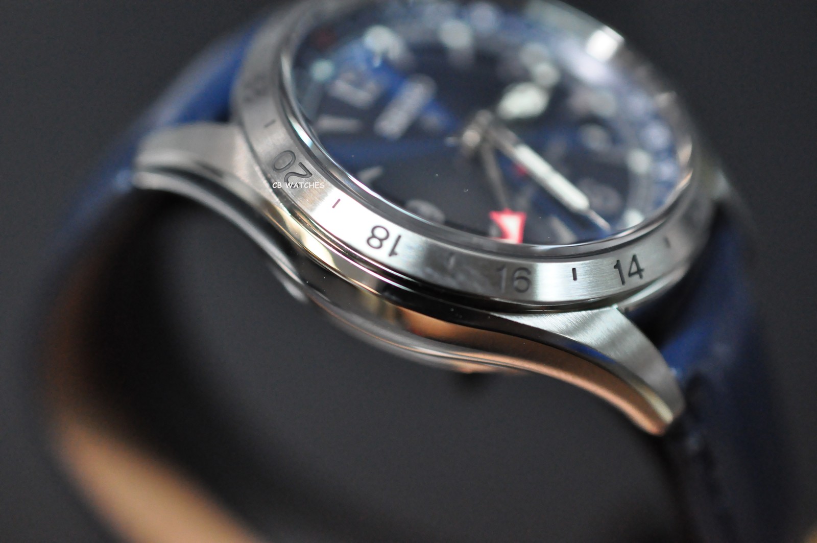 Seiko Prospex SPB377J1 Alpinist Blue Dial GMT Leather 200m Automatic