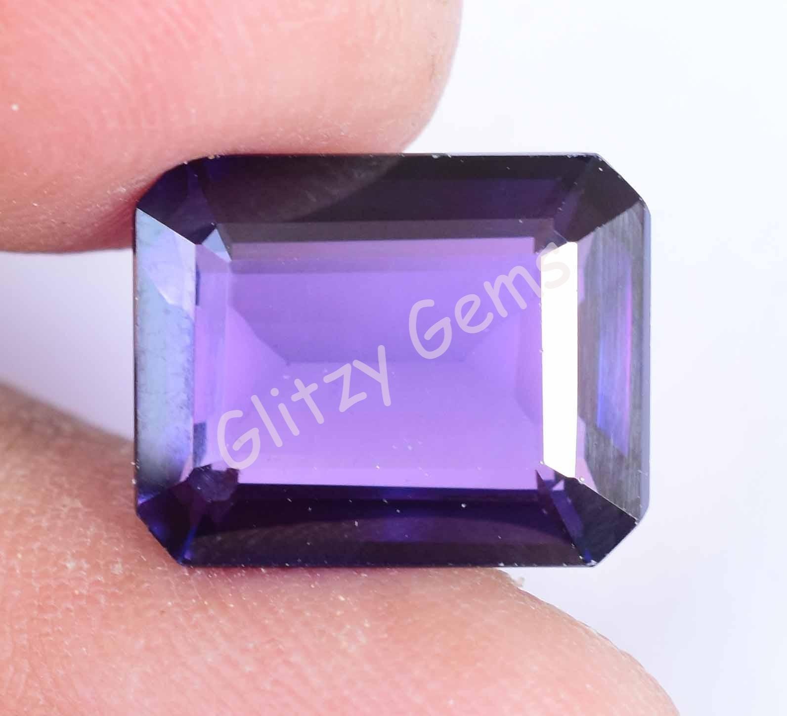 Natural Boysenberry Sapphire 12.95 Ct Emerald Certified Flawless Loose Gem