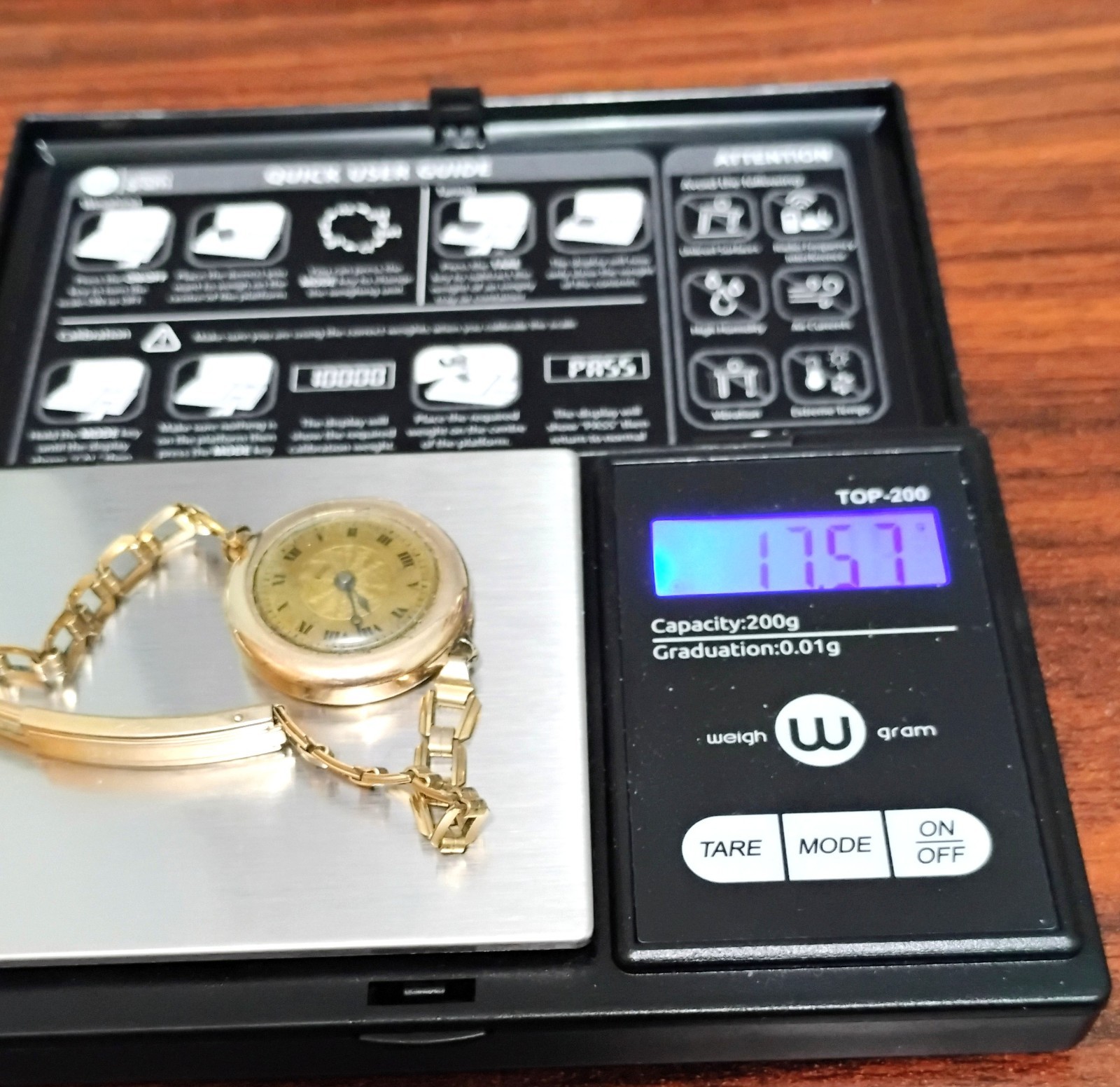 Antiq Gruen 7j Watch Dietrich Gruen & Sons movement 25yr Case Gold Shell band