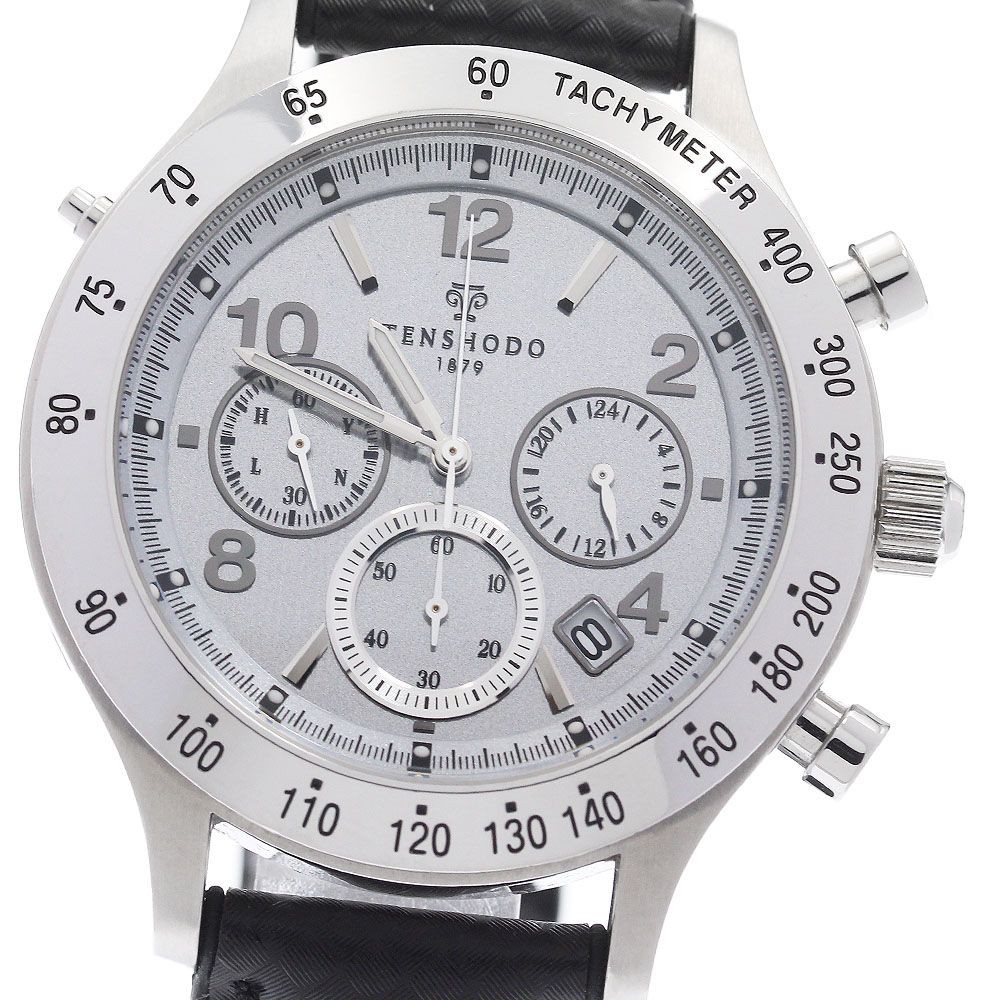 TENSHODO 8B82 HAA0 Solar Wave Chrono Small Second Solar Radio Mens 965039
