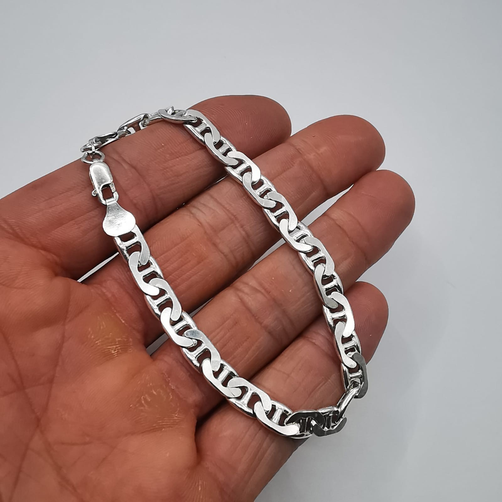 Vintage 925 Sterling Silver Handmade Bracelet Women’s Chain 22cm 15.73g Gift