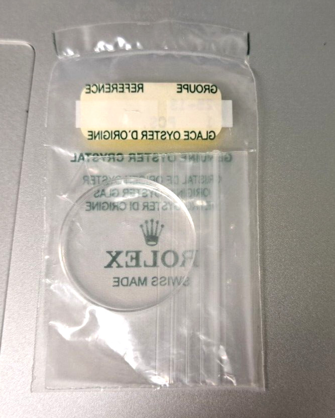 Genuine Rolex 25 13 TROPIC Crystal acrylic 29.5mm NEW with tags, low/no dome