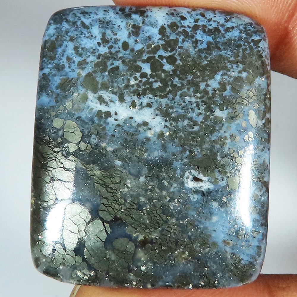 104.35 Cts Natural Marcasite Cushion Shape Marcasite Gemstone 30x36x6 mm hg-10