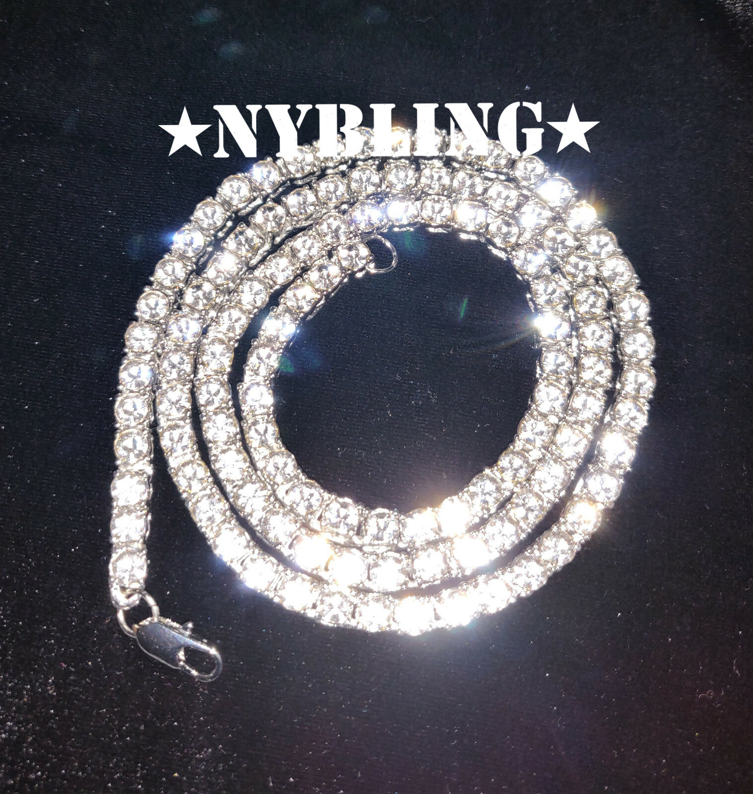 14K Gold Silver Plated Tennis Chain Choker ICED CZ Hip Hop Necklace 5MM Jewelry