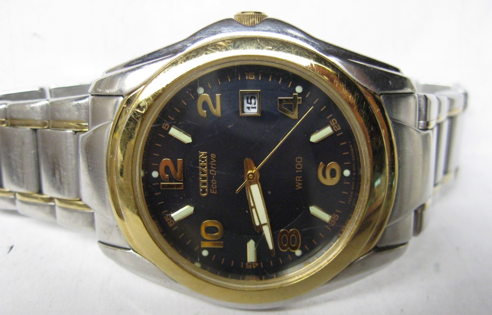 MENS CITIZEN ECO-DRIVE WATCH E111-K003644 KEEPS TIME