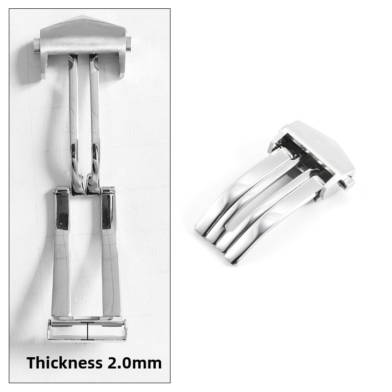 For TAG Heuer Folding Butterfly Clasp Solid Stainless Steel Watch Buckle 18mm