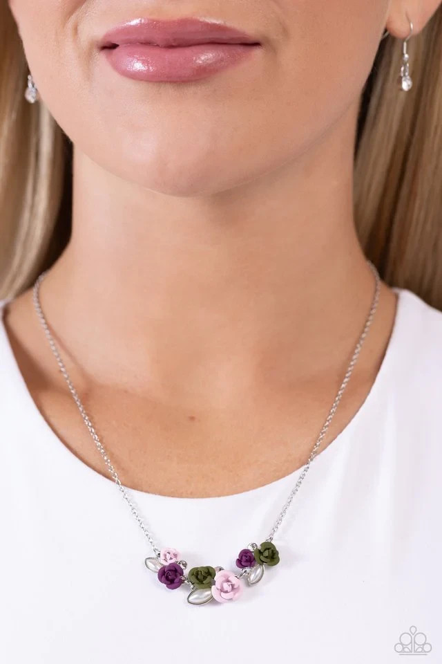 Paparazzi AI-Rose Ready Necklace, Choose Your Color, Multi or Red, NWT