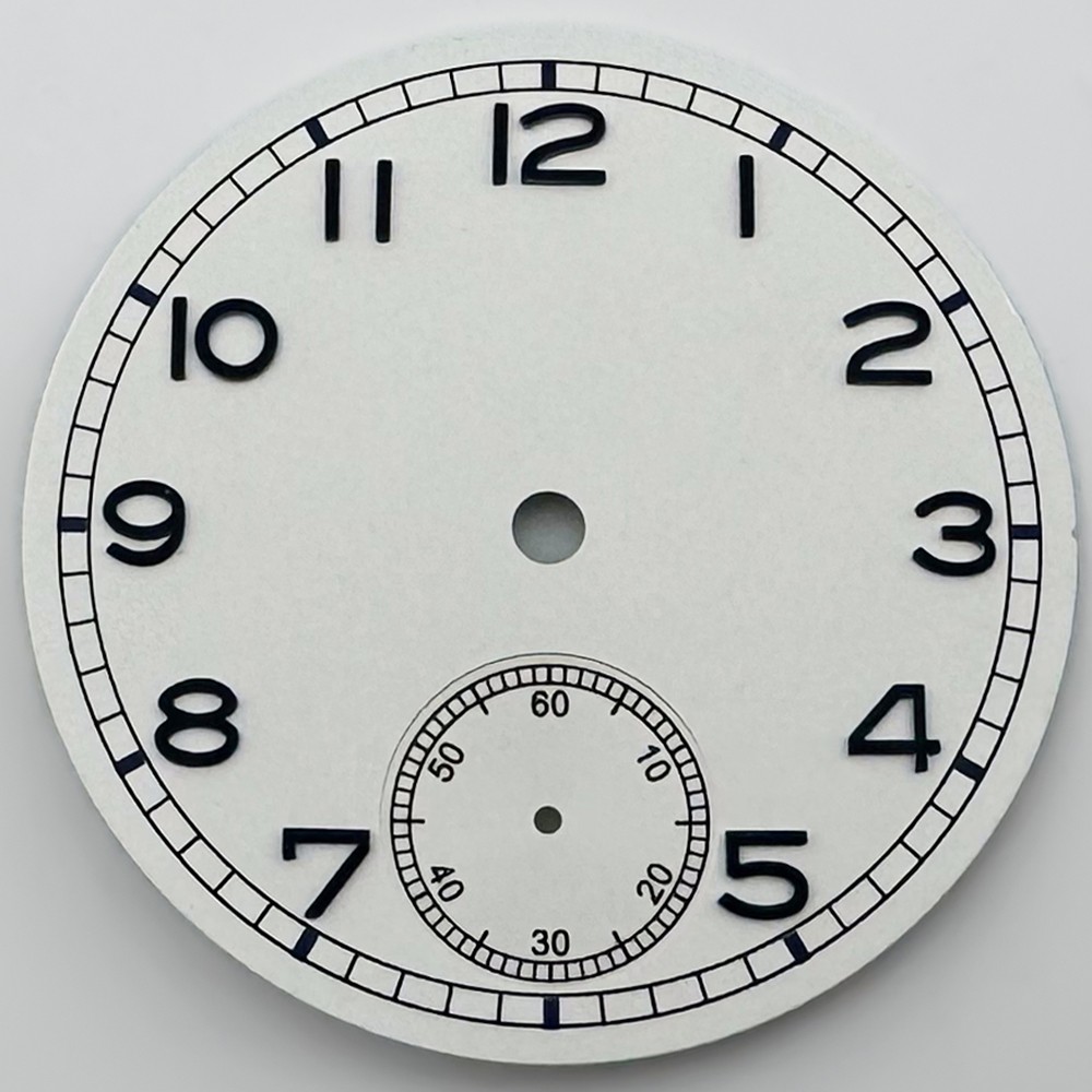 37mm Sterile Dial Black Blue White Fit ETA6498 ST3600/3621 Movement Watch Parts