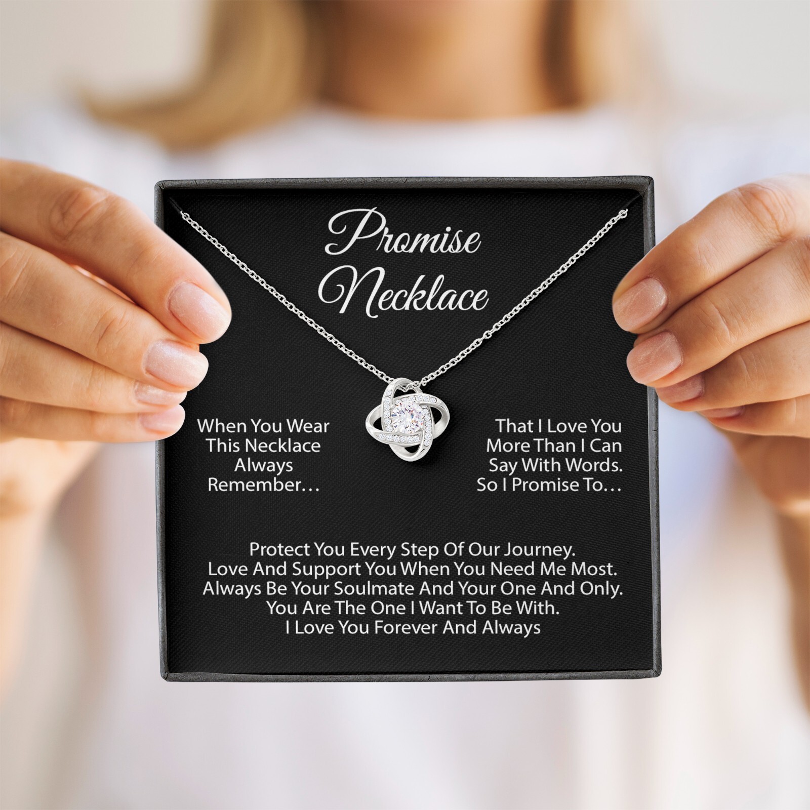 Promise Necklace For Soulmate, Valentine Gift, Birthday Gift, Anniversary Gift