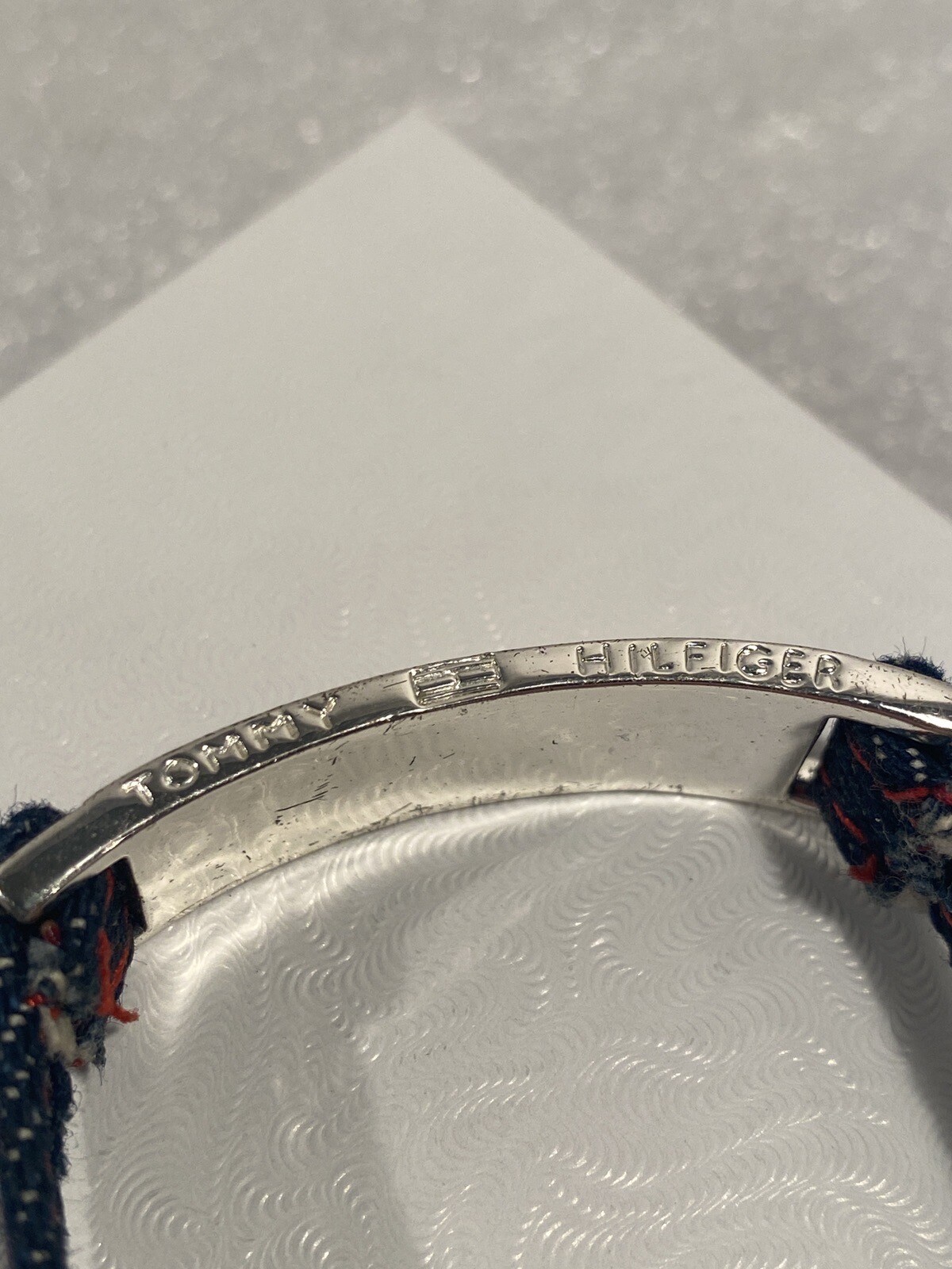 7″ Studded USA Flag Bracelet – Classic Tommy Hilfiger with Denim Strap. #5