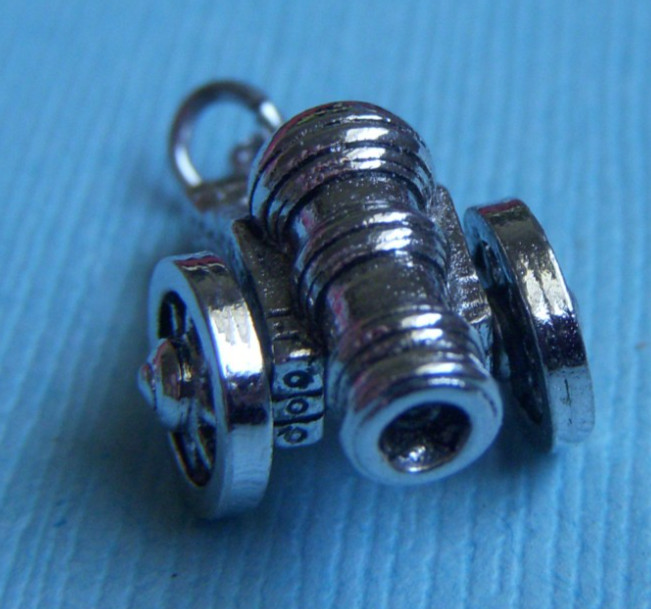 Vintage Kinney cannon silver tone charm