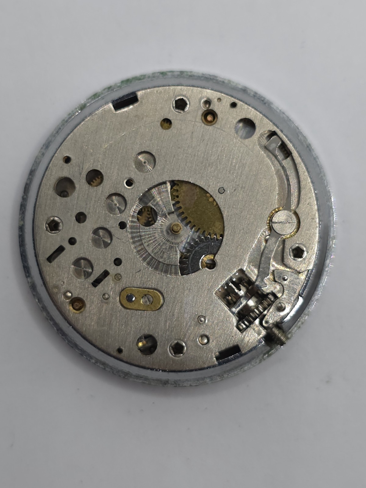 Vintage ORION Watch Movement Cal. BFG 866 Black Dial 2 Hands Main Spring Parts
