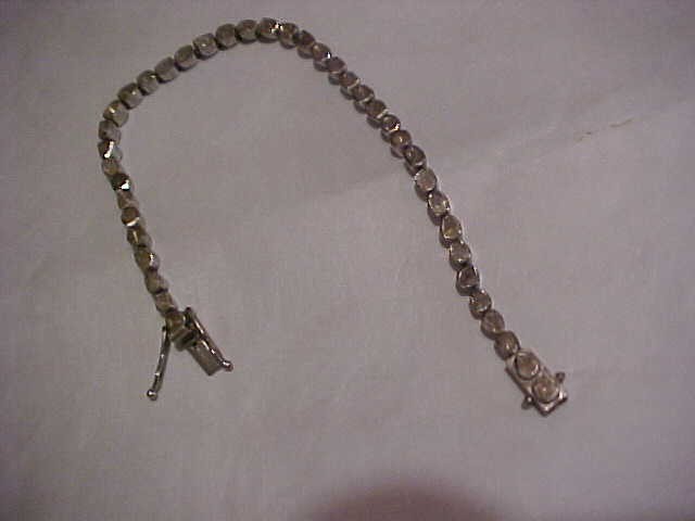 Polki 2 Carat Diamond Tennis Bracelet 7.25 Inch Bezel setting