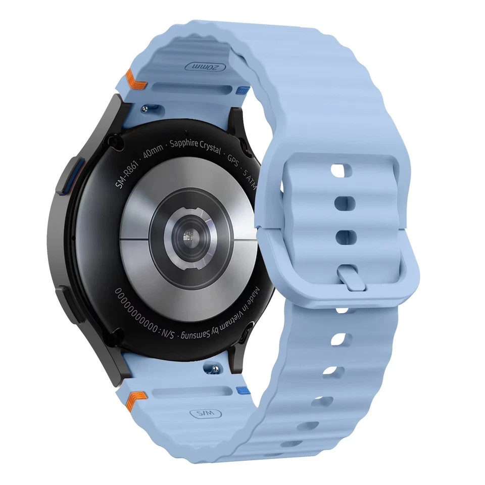 Strap For Samsung Galaxy Watch 7/6/5/4/FE 40/44/47mm Silicone Sport Watch Band,