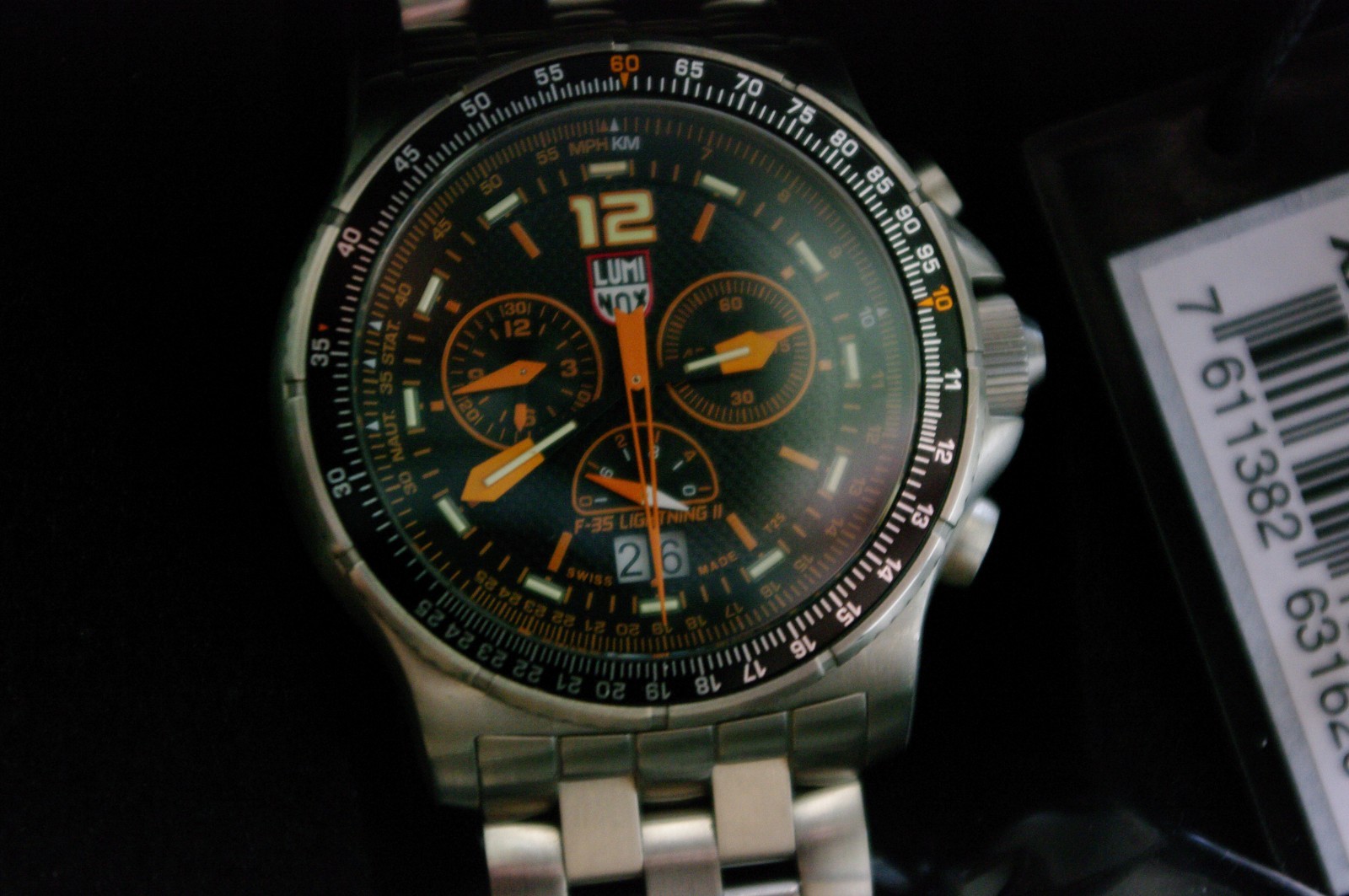 Luminox F-35 Lightning XA.9382.1 Chronograph Quartz Watch Sapphire 200M Swiss