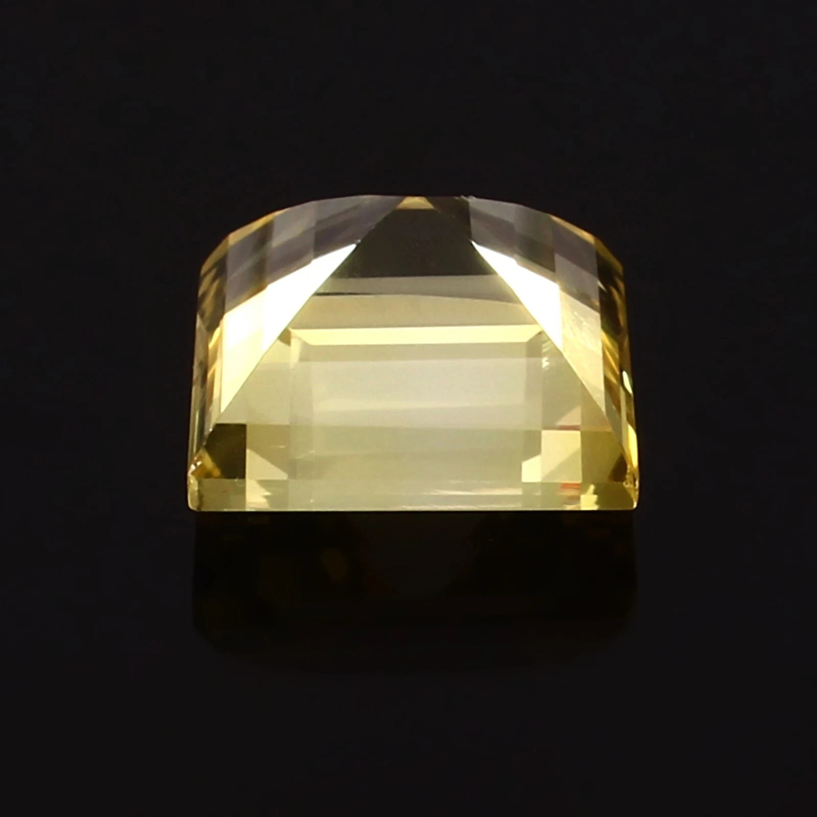 10 Ct Natural Yellow Sapphire Princess Cut Certified Loose Gem Ceylon Sapphire