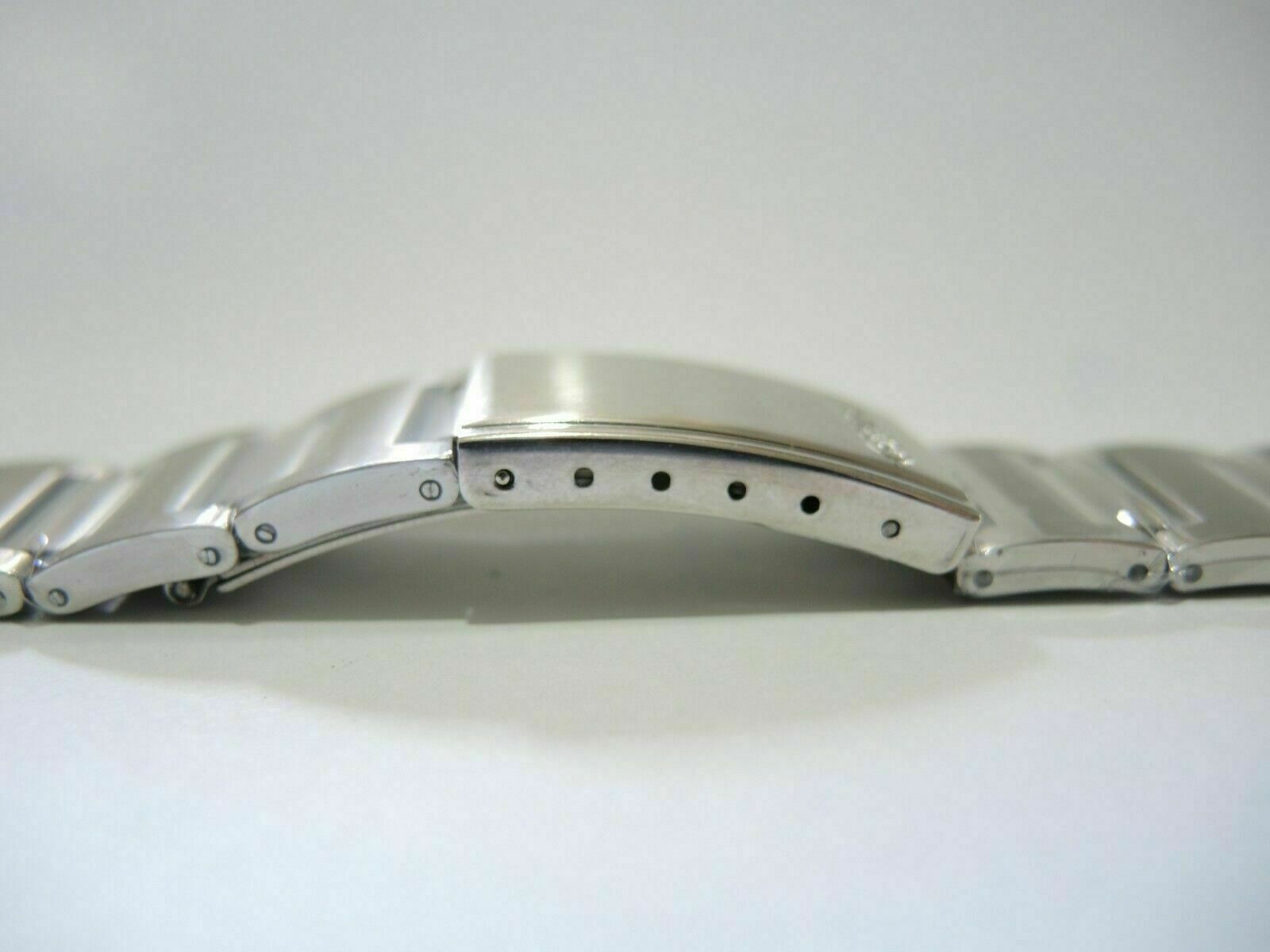 NEW 19MM STAINLESS SOLID BRACELET VINTAGE POGUE 6139-6002/6005 CHRONOGRAPH WATCH