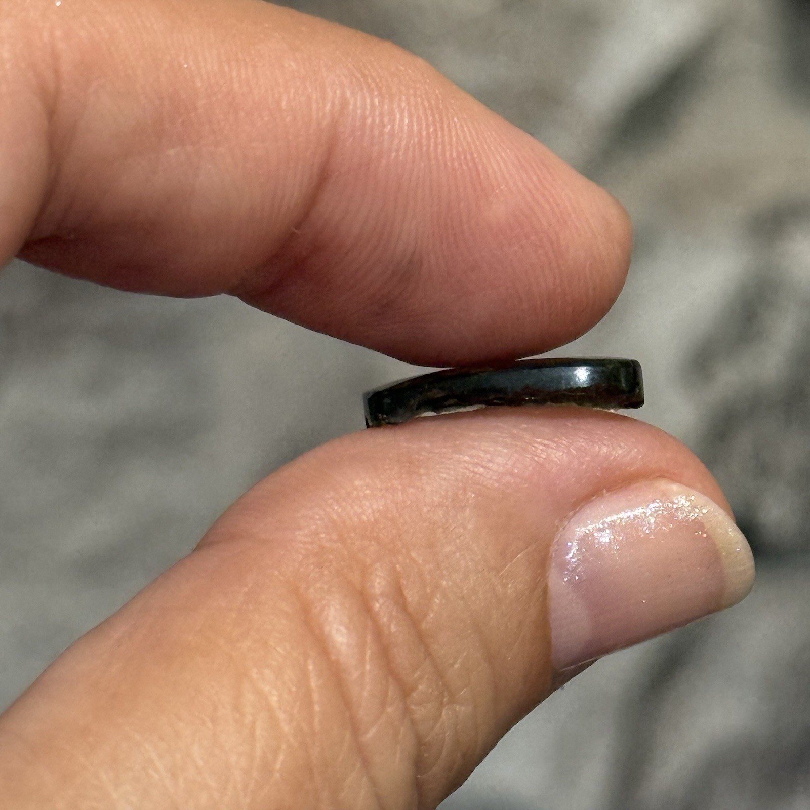 3.25ct 16c9x2.8mm Natural Moldavite Gemstone Cabochon Ring Gem