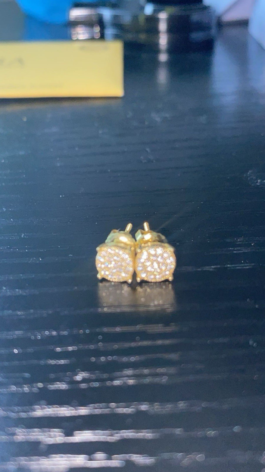 VVS1 Moissanite 14k Gold Stud Earrings 2.00tcw Men/Women ~ GRA Certificate