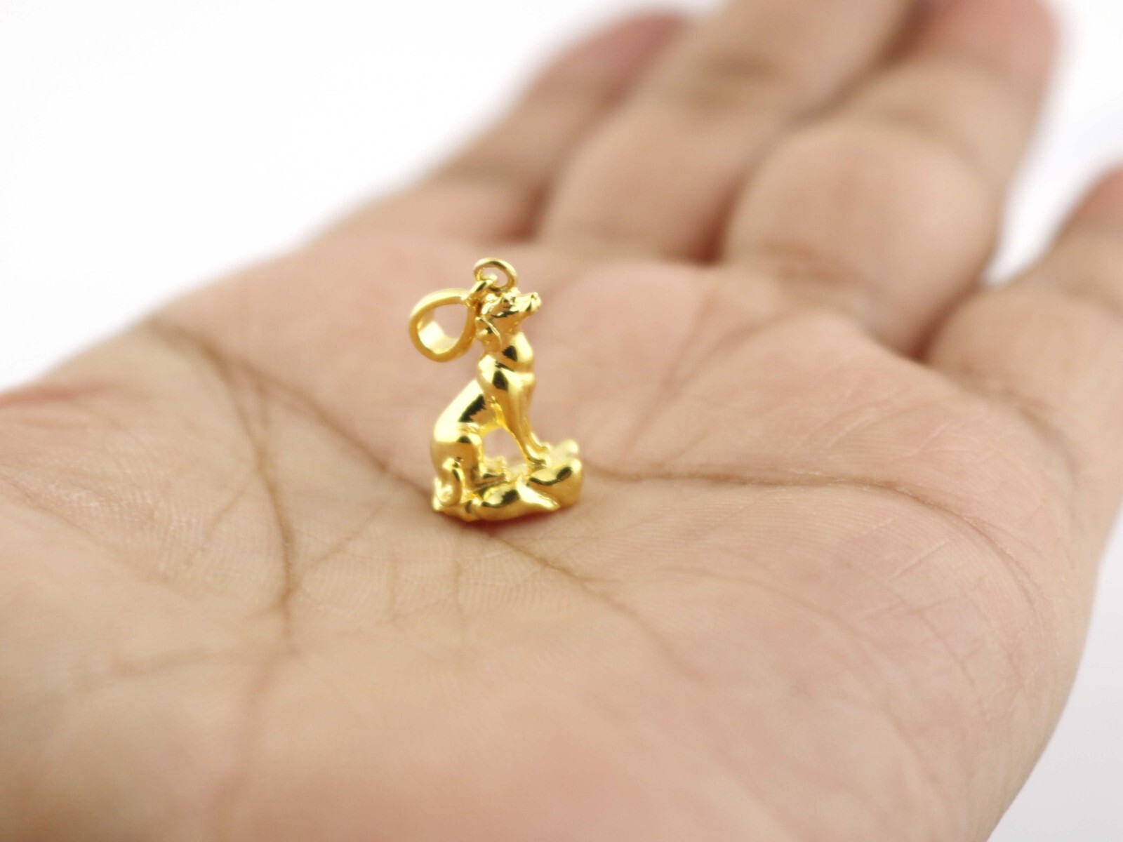 925 Sterling Silver Dog Charm Pendant, Dog Lover Dainty Pendant, Graduation Gift