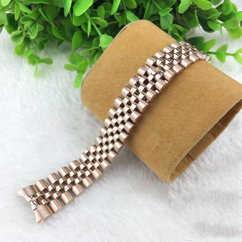 Super Quality Solid Stainless Steel Watch Band Strap 13/17/20/21mm Fit Rolex
