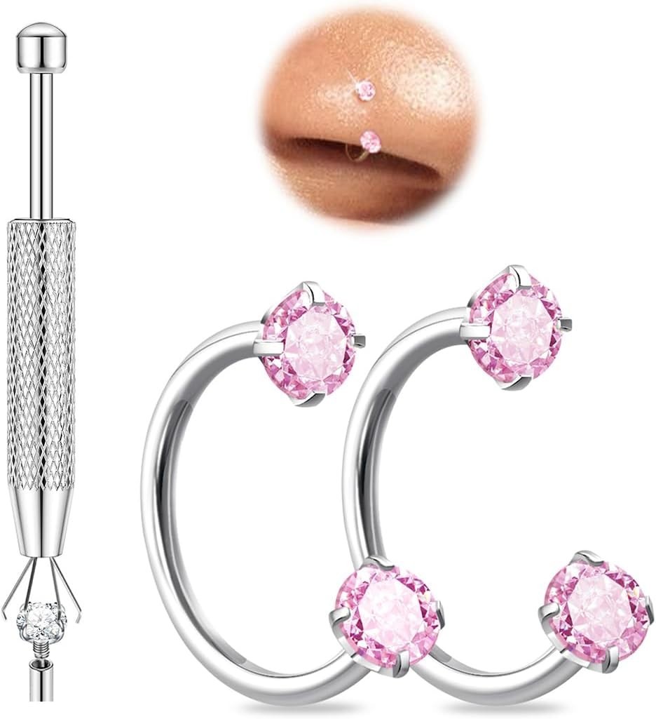 Stylish 20g 18g Gold and Silver Horseshoe Nose Rings – Perfect for All Piercings