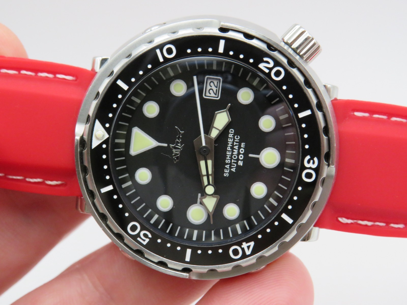 Heimdallr Sharkey Tuna Sea Shepard NH35 Automatic Dive Watch Stainless Steel