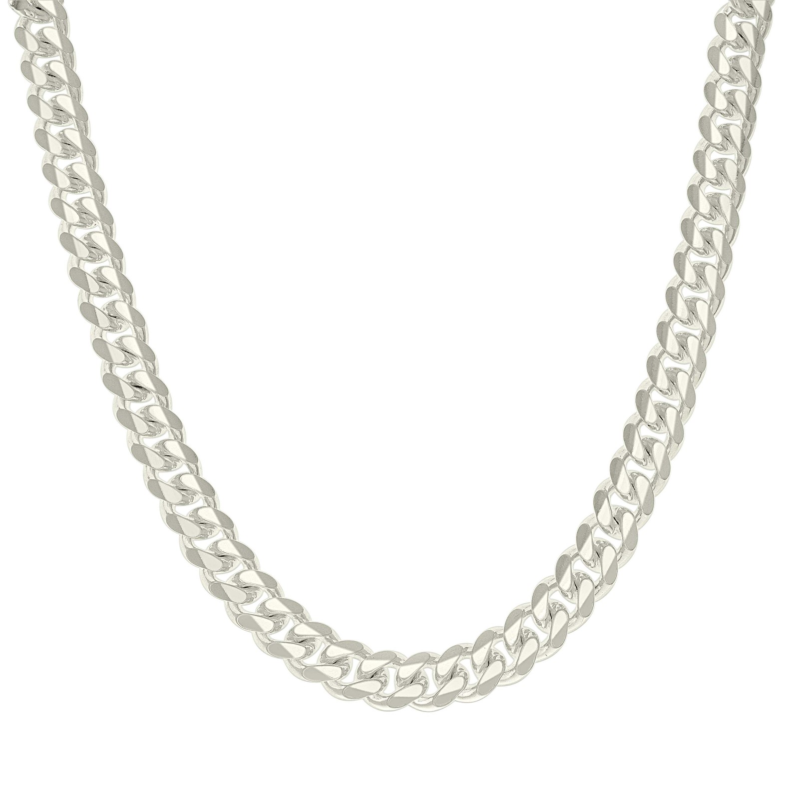 925 Sterling Silver Box Clasp Plain 9.8mm Solid Miami Cuban Chain | 18″ to 26″
