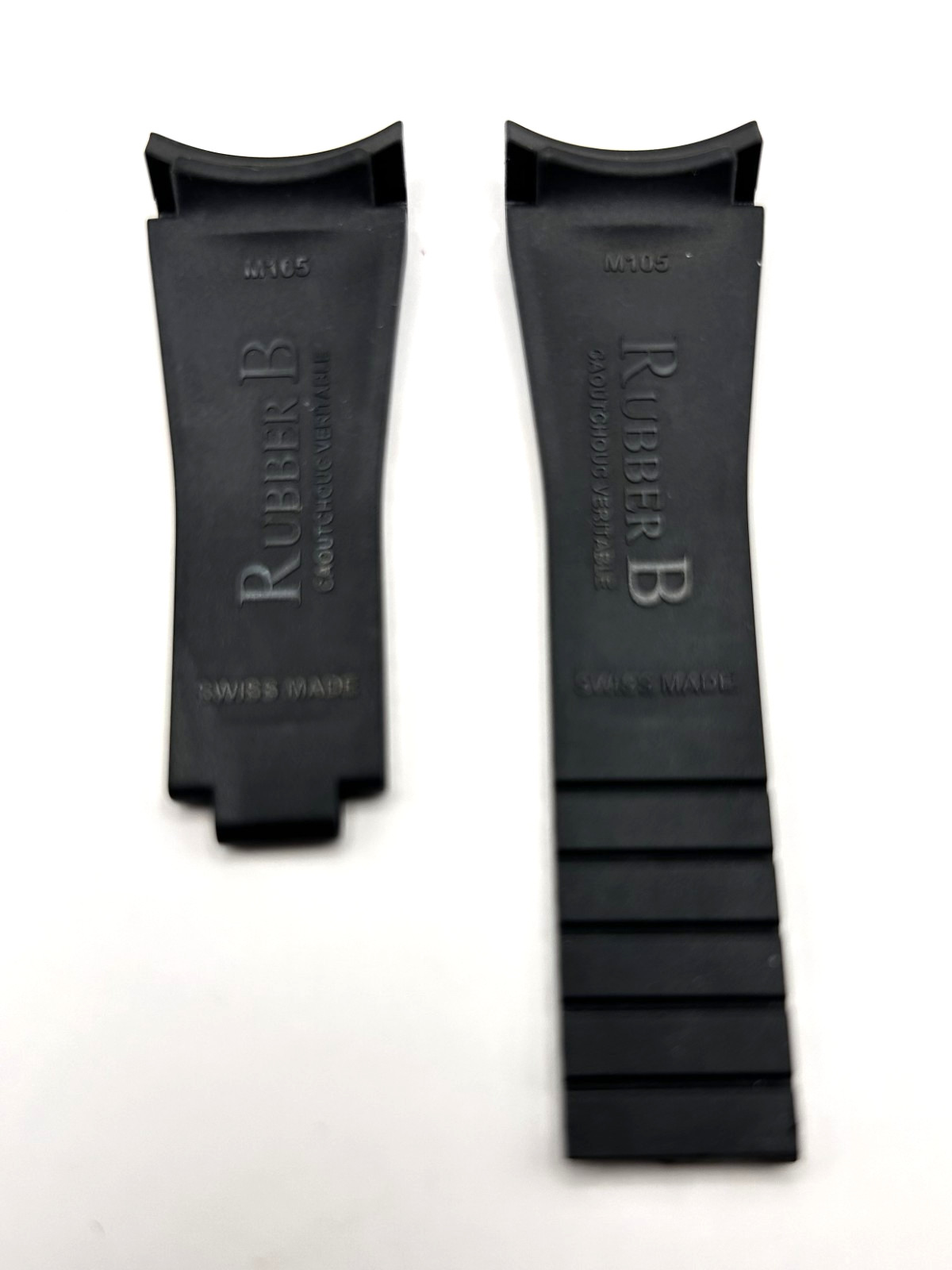 Preowned Genuine Rubber B Strap M105-BK/VCWT For Rolex Explorer II 216570! 61162