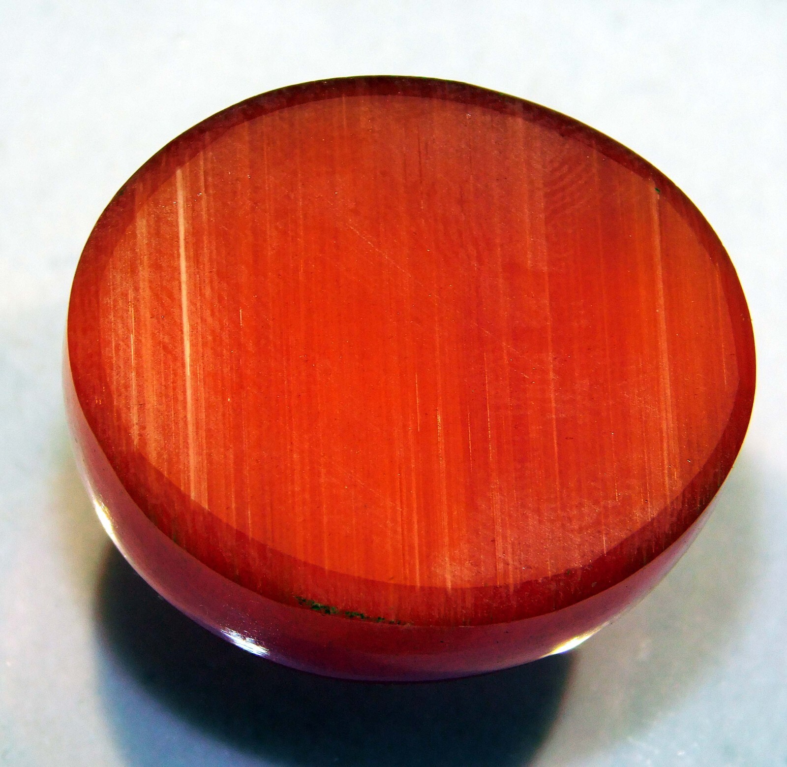 109.75 Cts Natural Chrysoberyl Orange Cats Eye Cabochon Loose Gemst