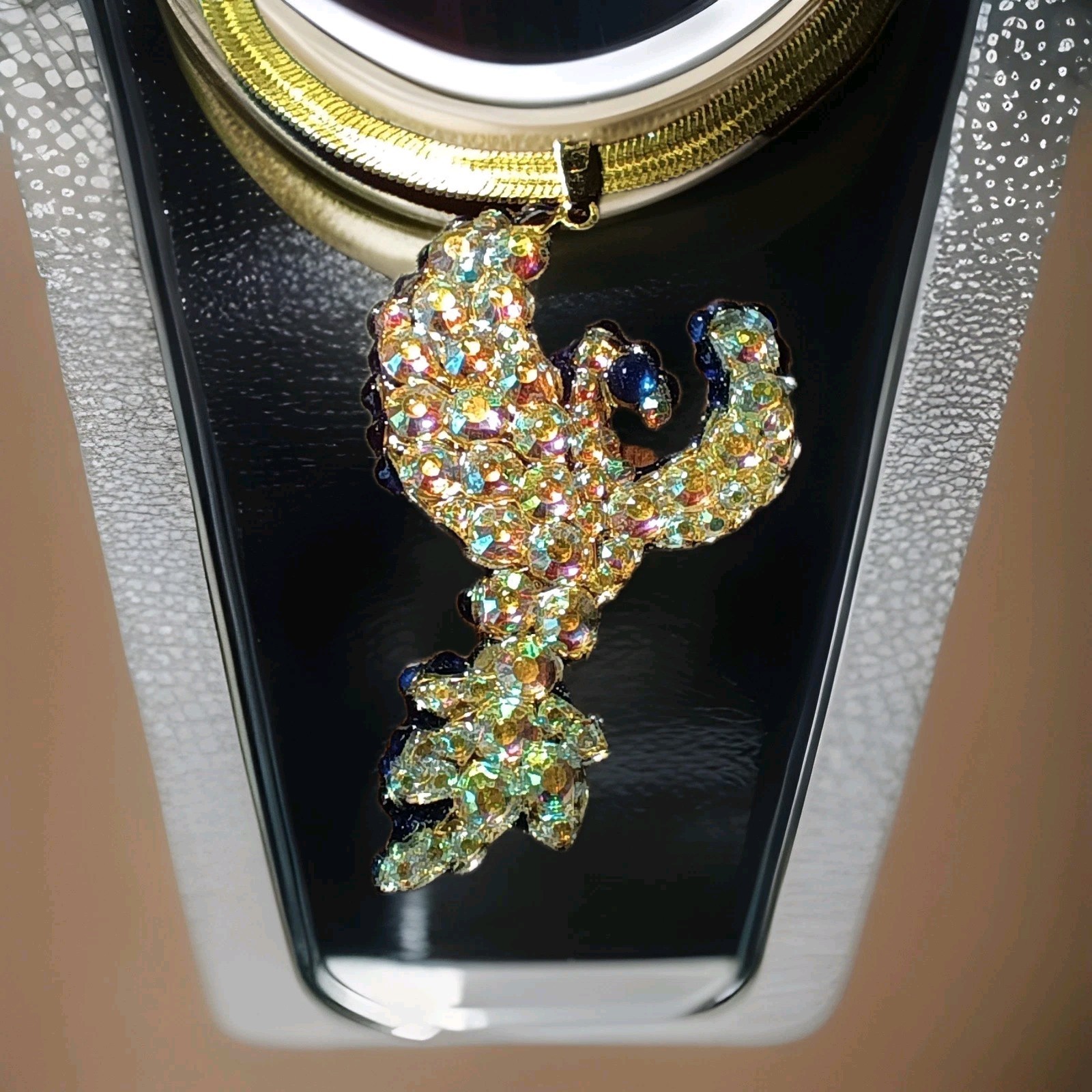 Crystal Phoenix Necklace – Dual Ice & Fire Bird Jewelry – Phoenix Set Gift