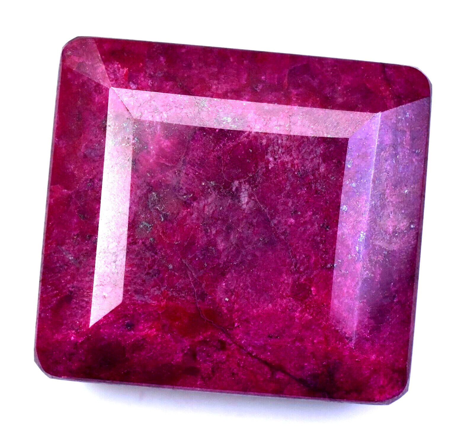 918.00 CT Natural Huge Red Ruby Certified Earth-Mined Square Cut Loose Gemstone