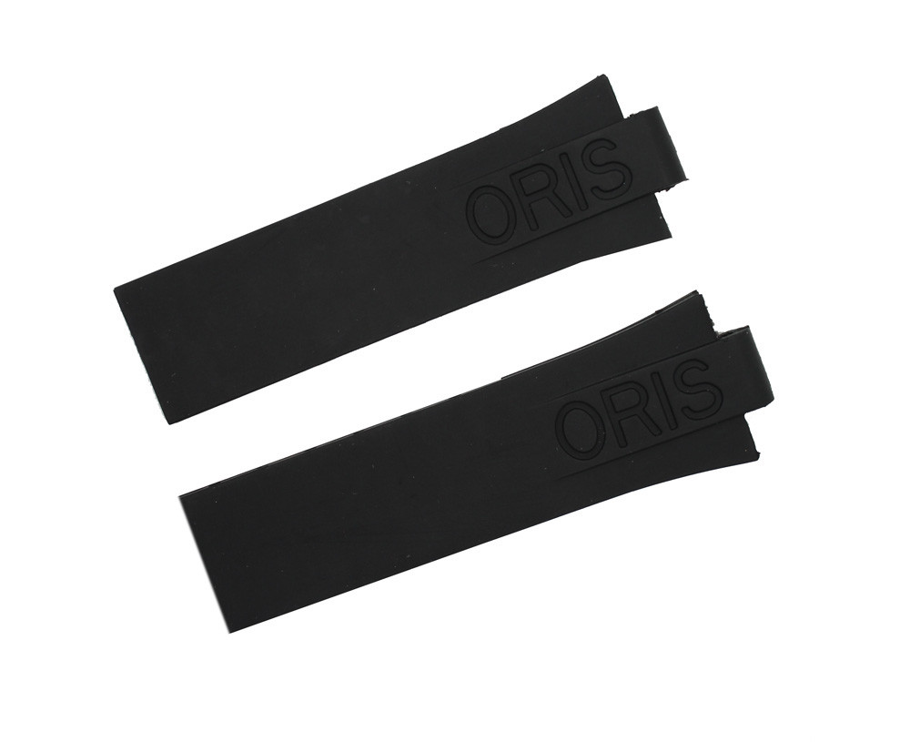 24mm Black Silicon Rubber Diver Watch Band Strap For (fit) Oris TT1