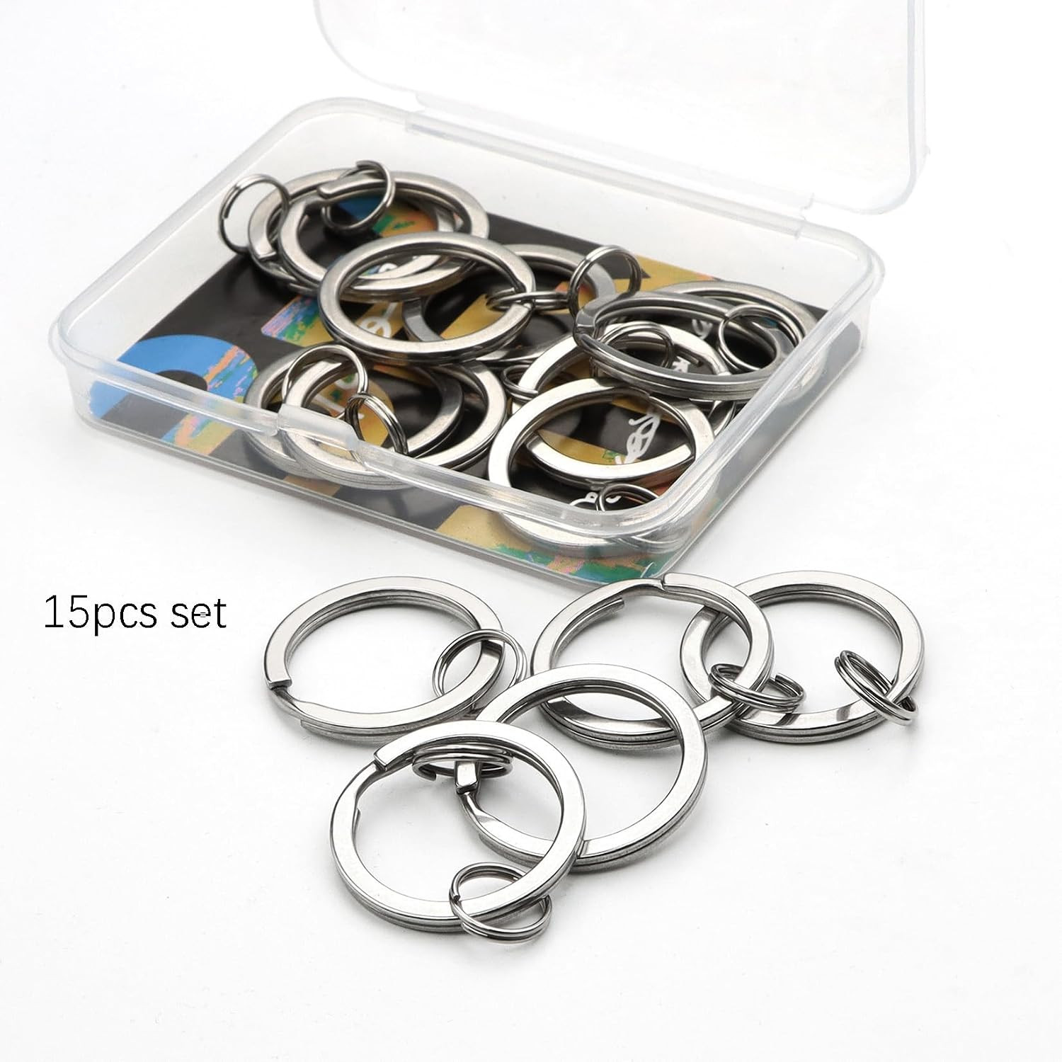 Surgical and Marine Grade Stainless Steel Split Ring for Keychains Heavy Duty