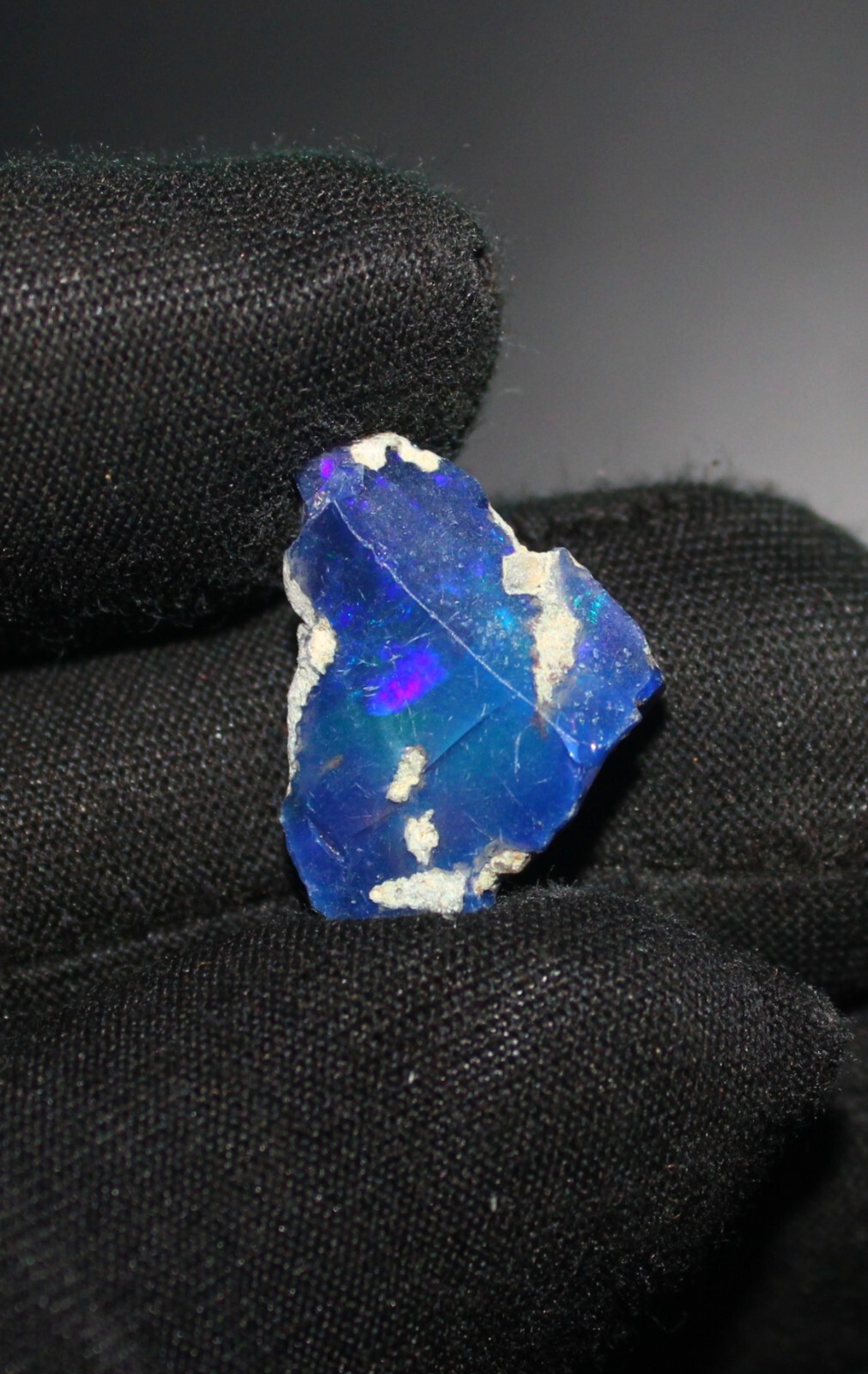 Black Opal Rough, Dry Jewelry Making Raw Black Opal Crystal, AAA Opal, 6.45 Cts