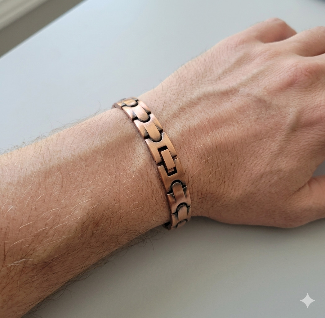 Copper Magnetic Link Bracelet Copper Arthritis Pain Therapy Bracelet B