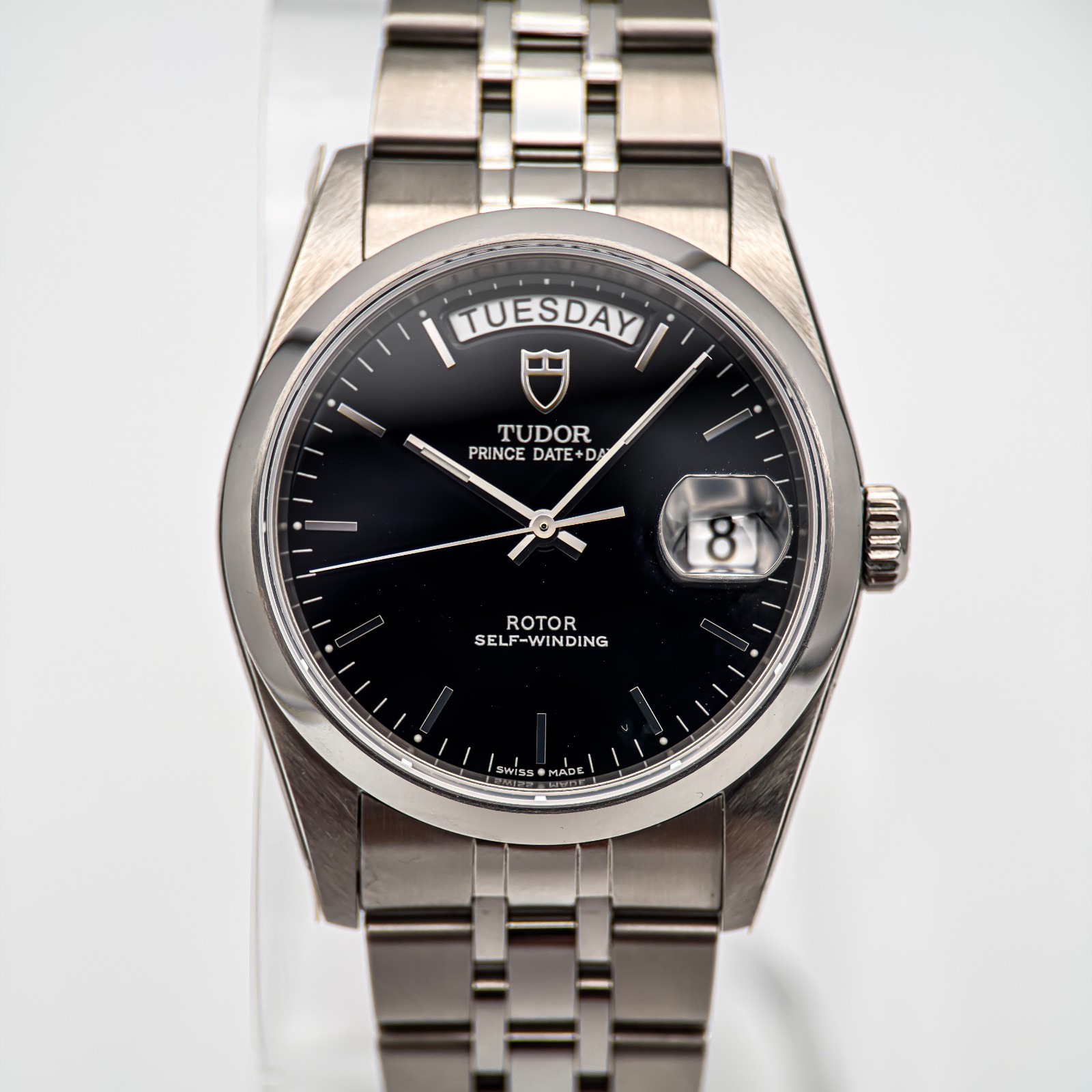 Tudor Prince Day-Date 76200 – Black Dial – 36mm Steel – Full Set