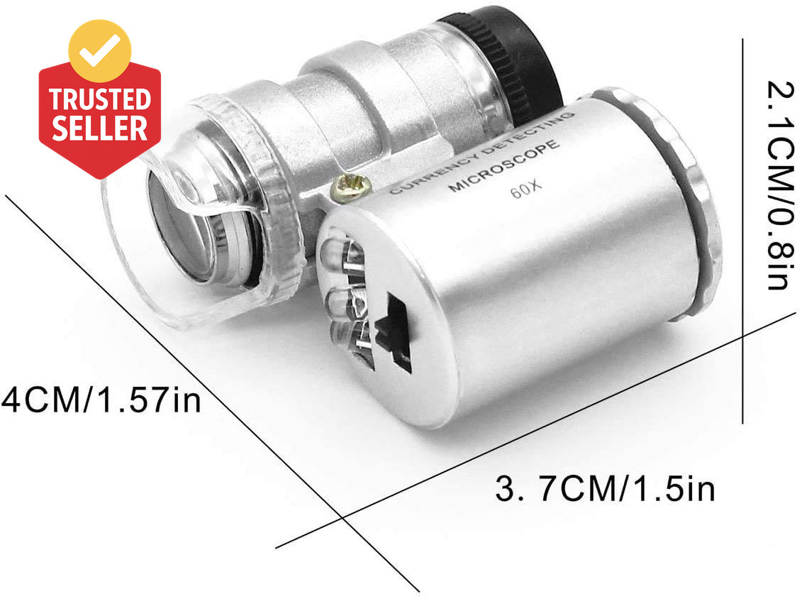 Diamond Tester Pen, Professional Jewelry Diamond Tester with 60X Jewelry Loupe M
