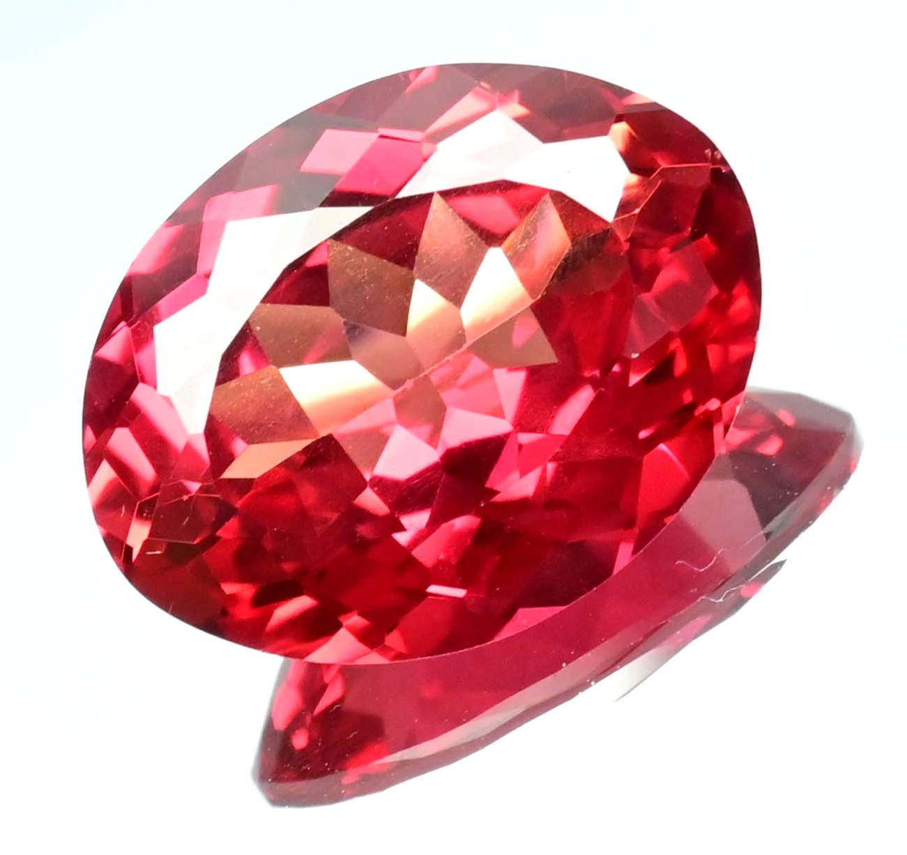Stunning Natural Padparadscha Sapphire 17.80 Ct Oval Cut Certified Gemstone
