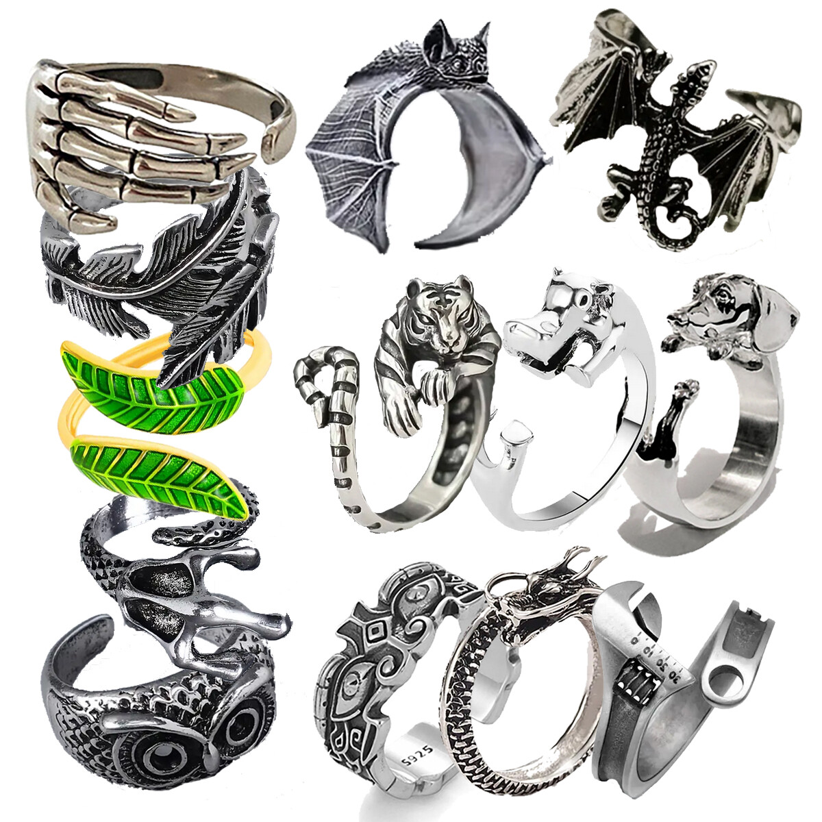 Rings Jewelry Fashion Open Adjustable Style